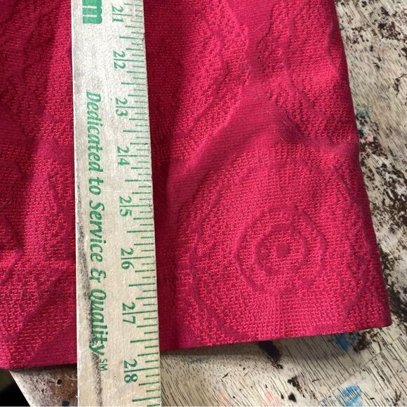 Theory Orsolya Strapless Cocktail Jacquard Dress Red Sz 2‎ - Picture 8 of 10